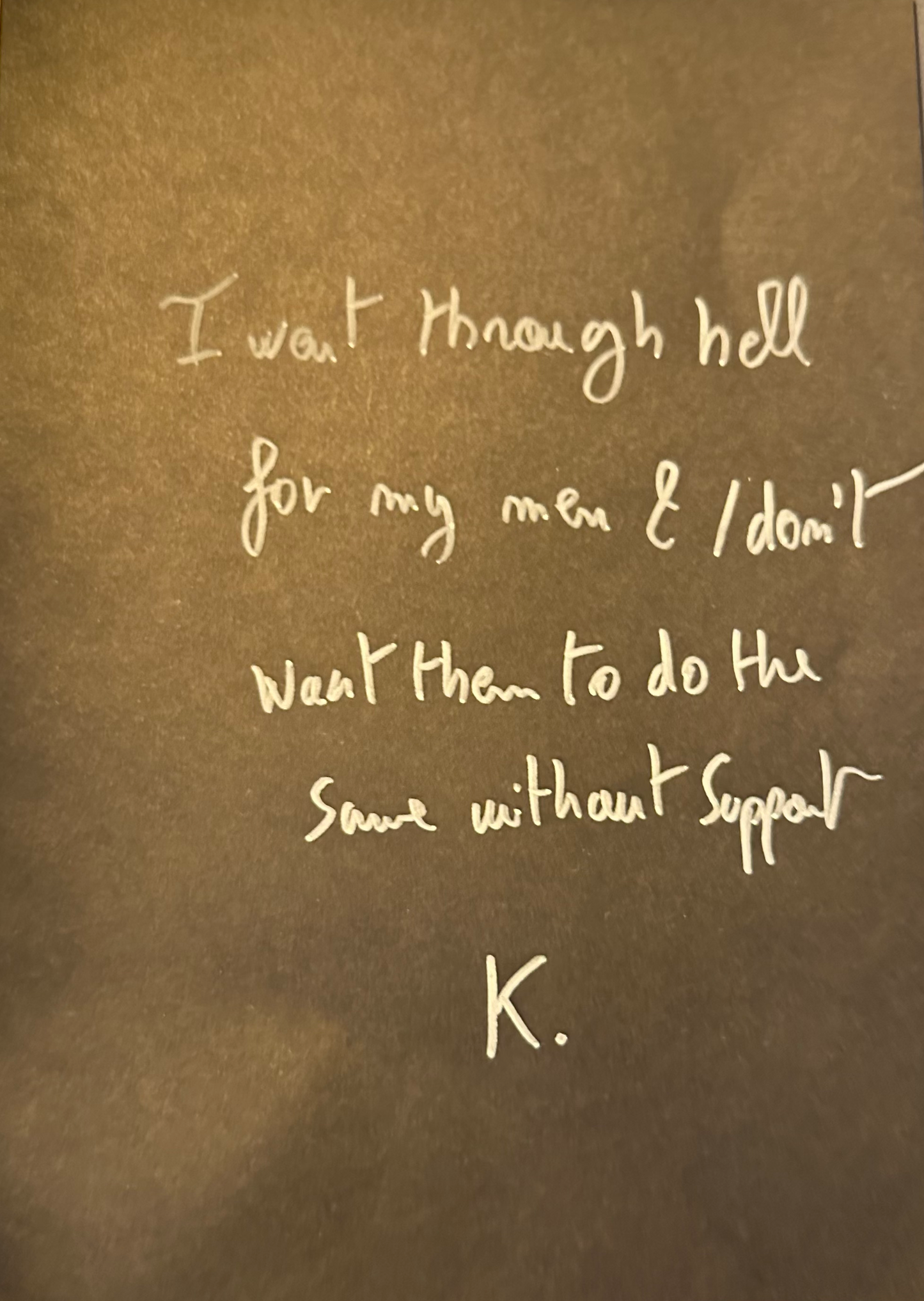 letter 1 - 27.07.2024 Autographed - One of a kind