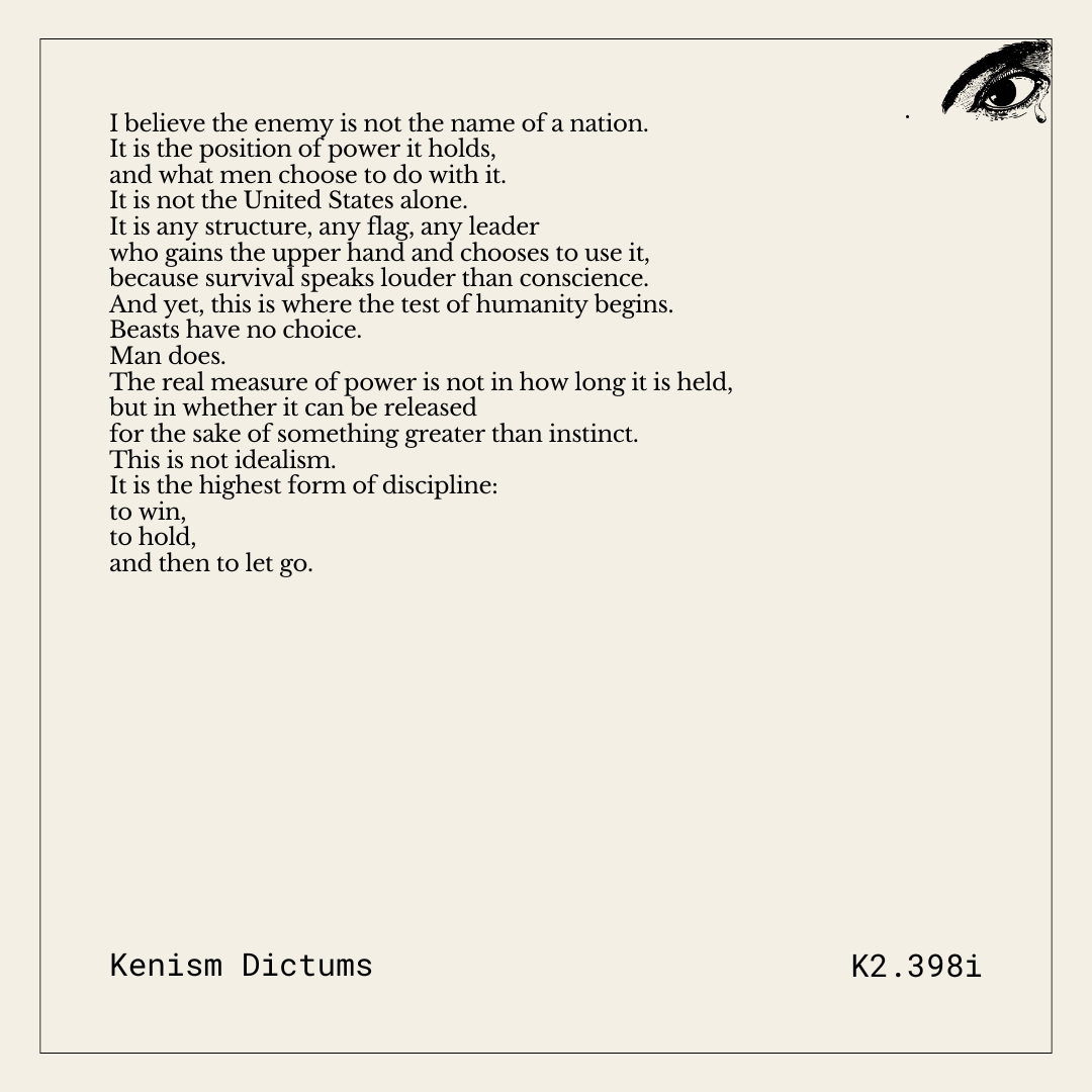 Dictum of K. - K2.398