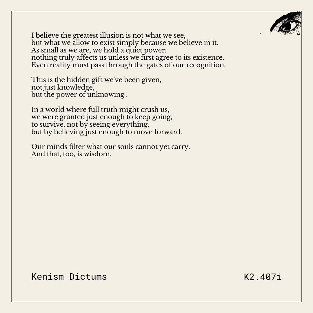 Dictum of K. - K2.407
