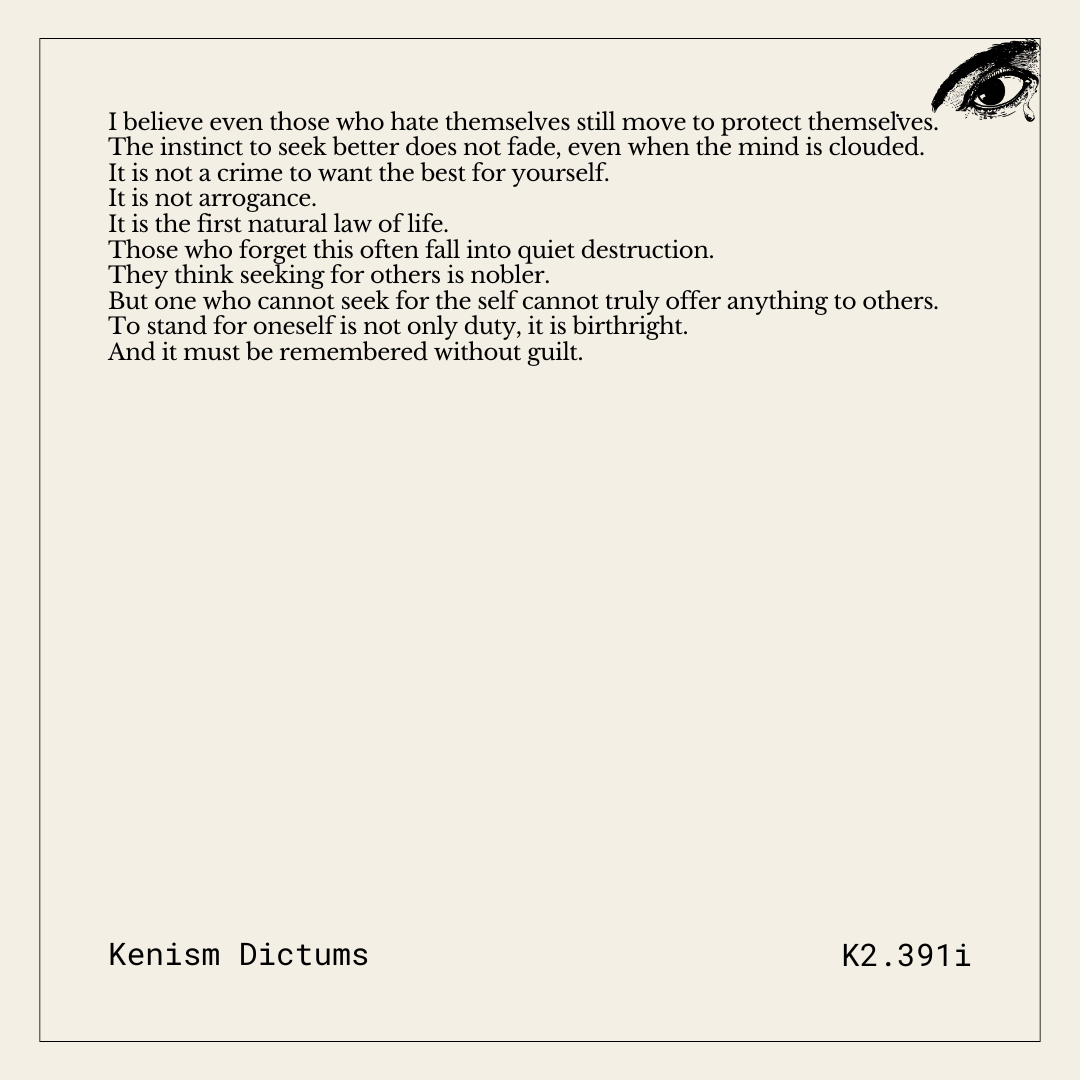 Dictum of K. - K2.391