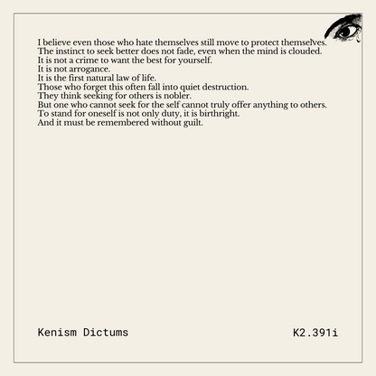 Dictum of K. - K2.391