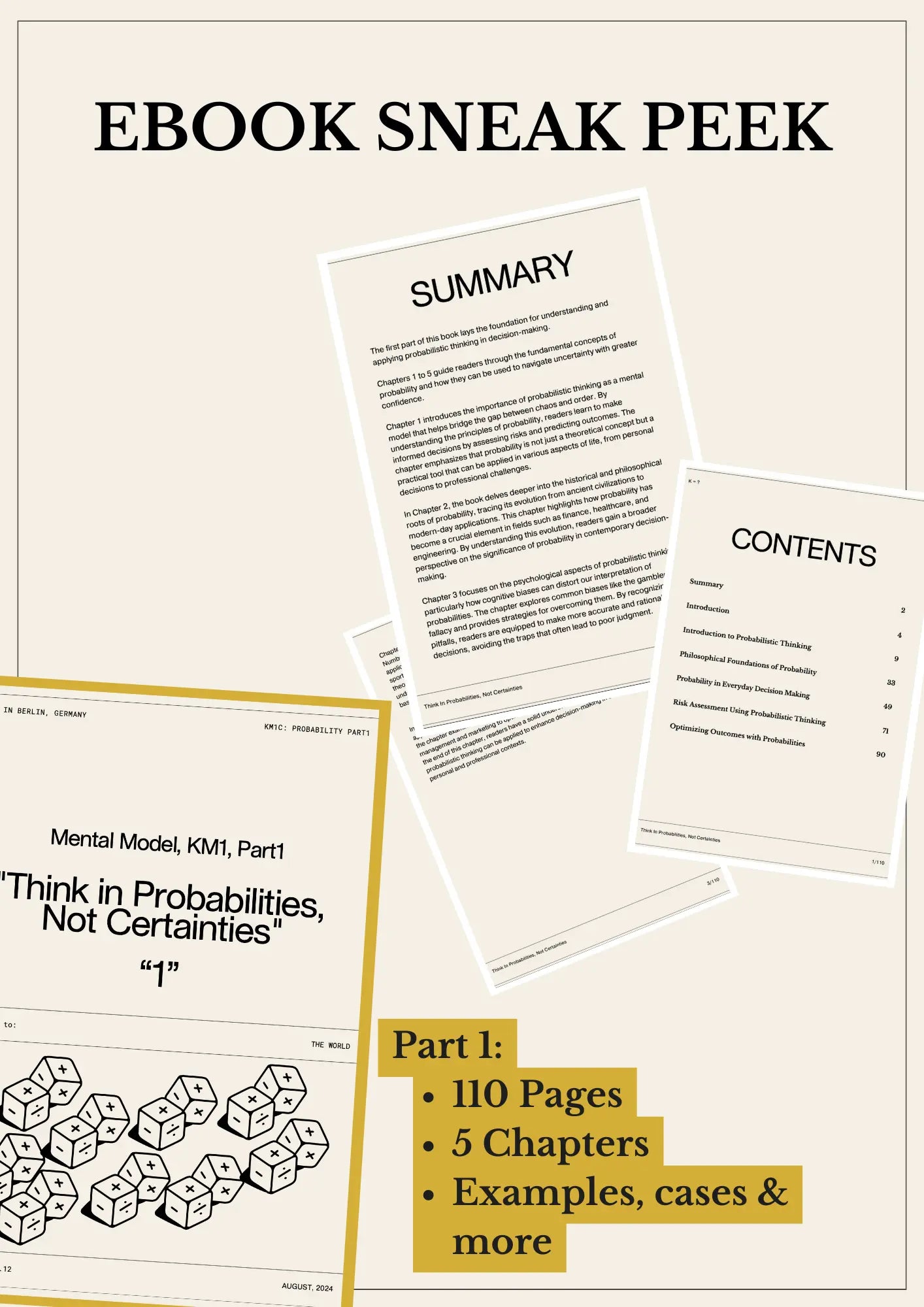 Mental Model: "Think in Probabilities,  Not Certainties" - eBook Part 1