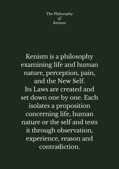 Kenism - Law I - Nothing Without Reason
