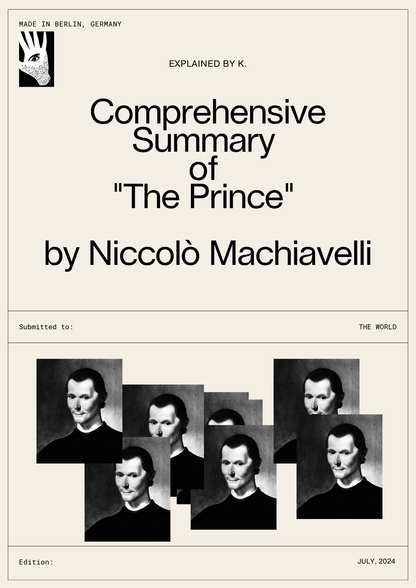 Rare Summary: "The Prince"   by Niccolò Machiavelli
