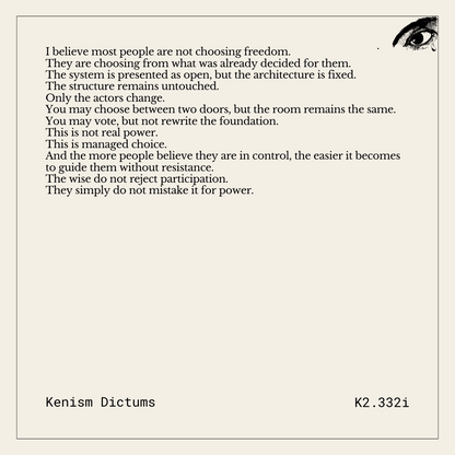 Dictum of K. - K2.332