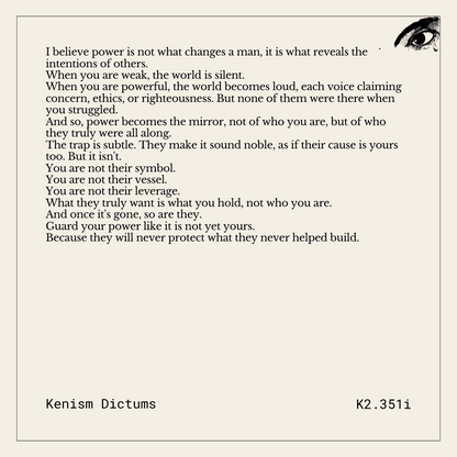 Dictum of K. - K2.351