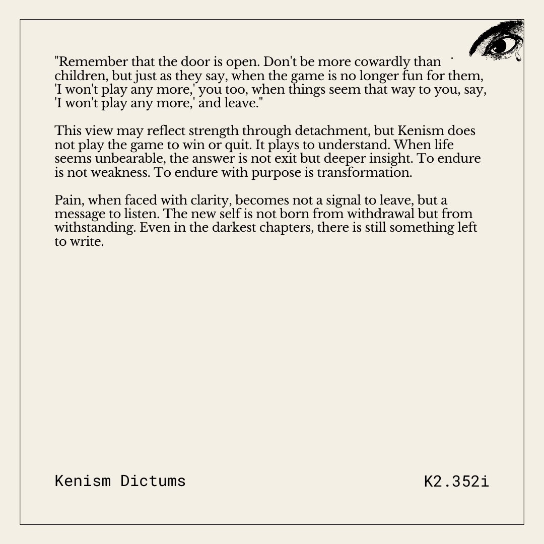 Dictum of K. - K2.352