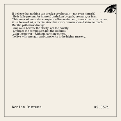Dictum of K. - K2.357