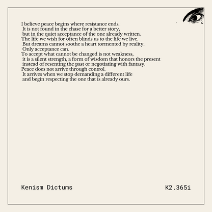 Dictum of K. - K2.365