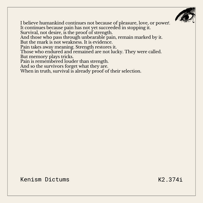 Dictum of K. - K2.374