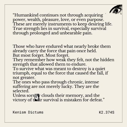 Dictum of K. - K2.374