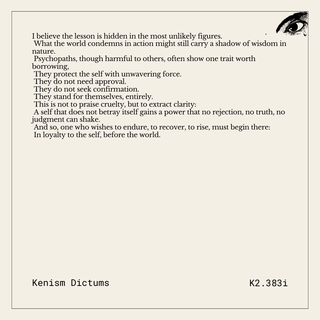 Dictum of K. - K2.383