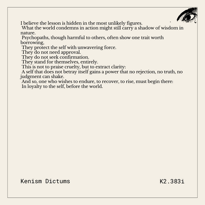 Dictum of K. - K2.383