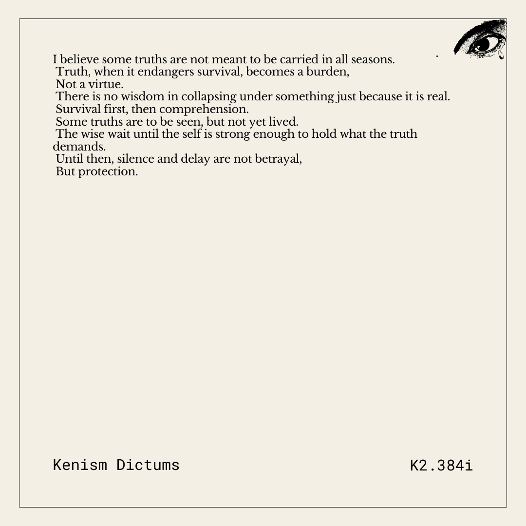 Dictum of K. - K2.384