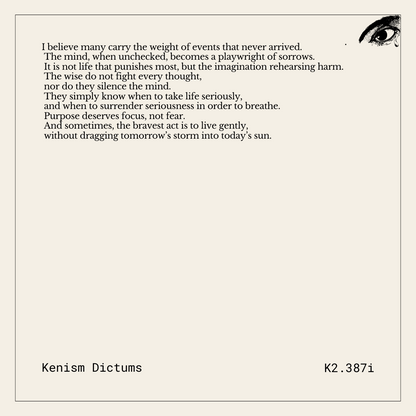 Dictum of K. - K2.387
