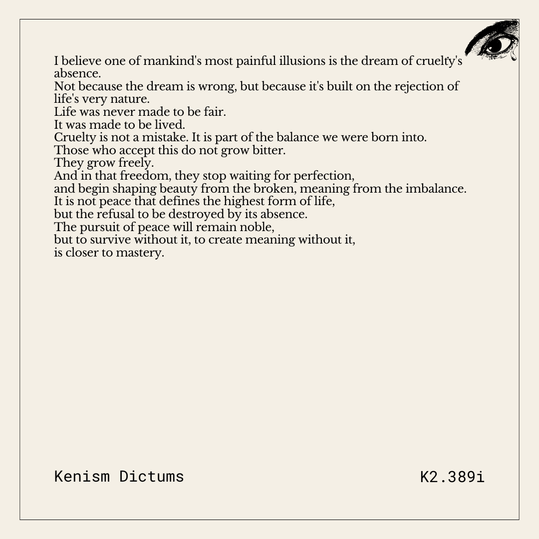 Dictum of K. - K2.389