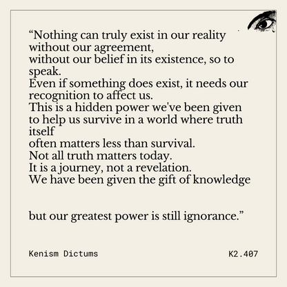 Dictum of K. - K2.407
