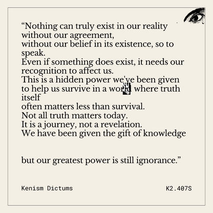 Dictum of K. - K2.407