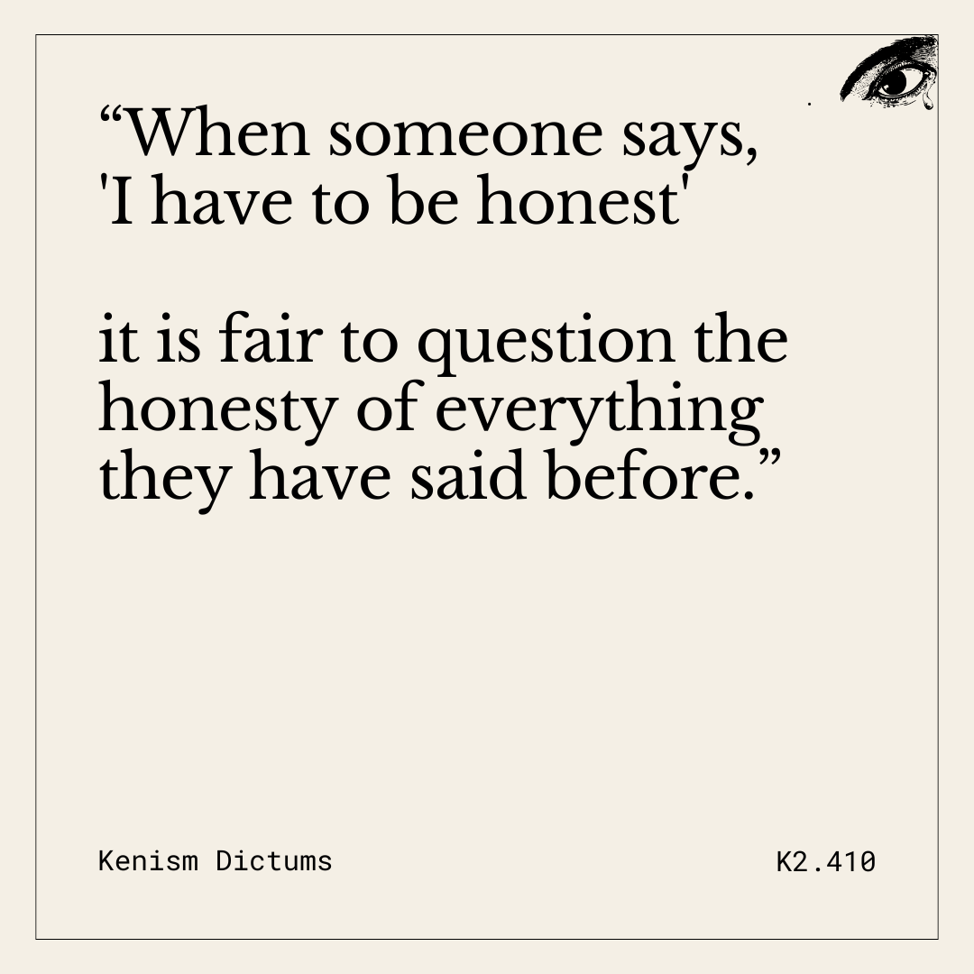 Dictum of K. - K2.410