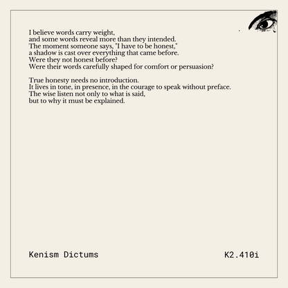 Dictum of K. - K2.410