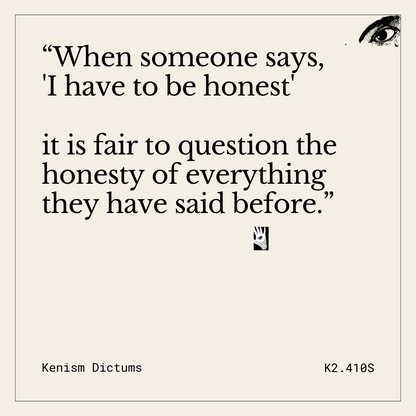 Dictum of K. - K2.410