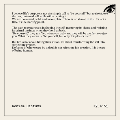 Dictum of K. - K2.415