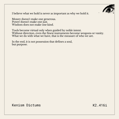Dictum of K. - K2.416