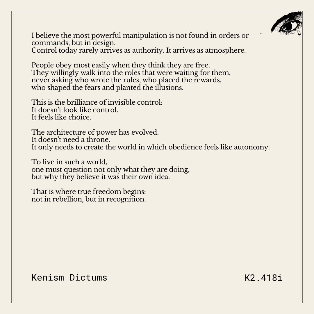 Dictum of K. - K2.418