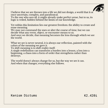 Dictum of K. - K2.420
