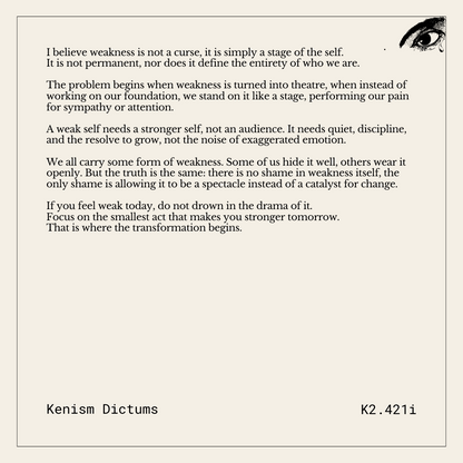 Dictum of K. - K2.421