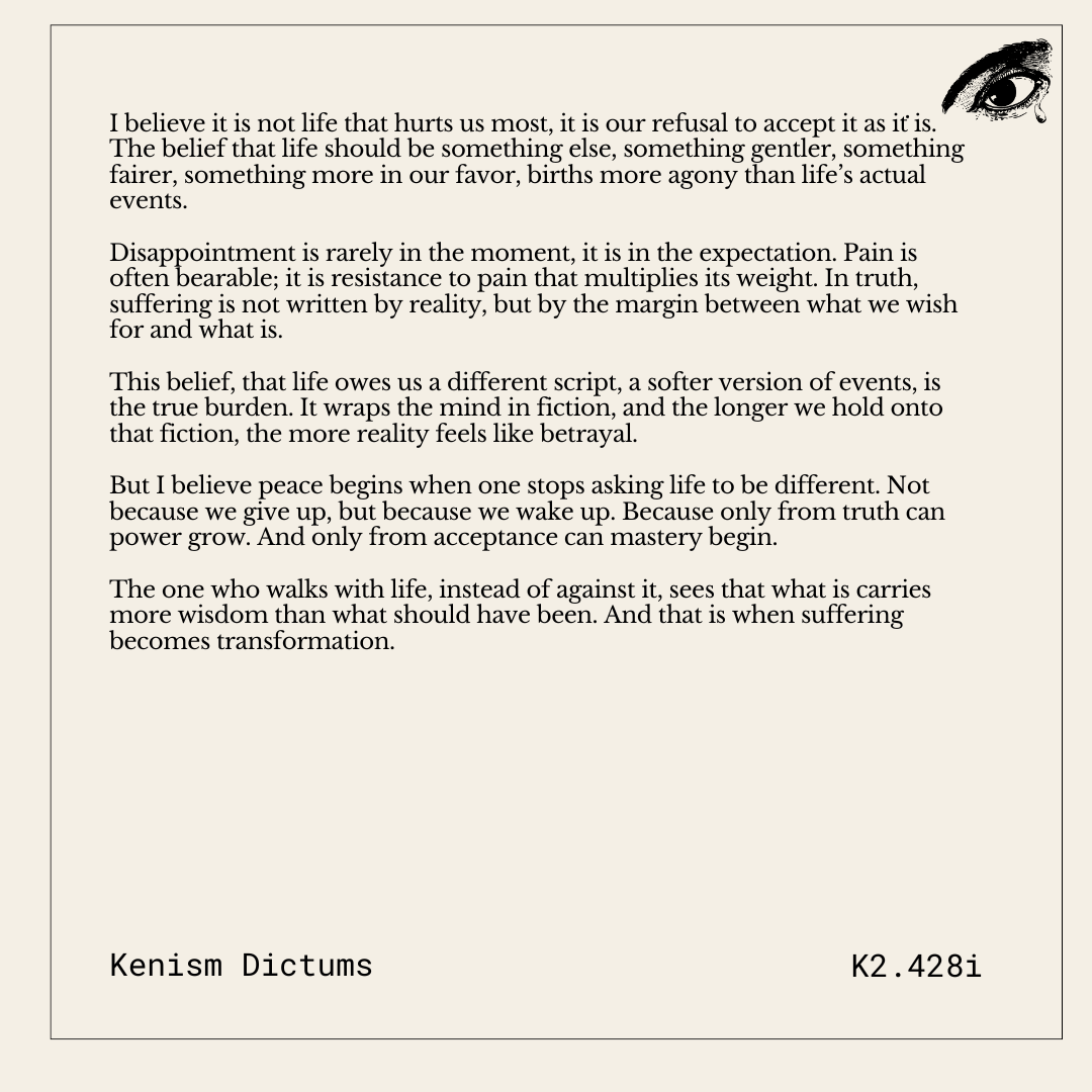 Dictum of K. - K2.428