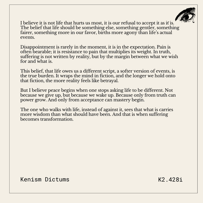 Dictum of K. - K2.428