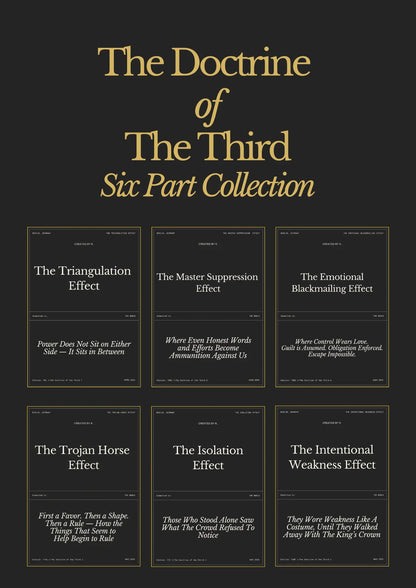 The Doctrine of the Third | The Six-part Collection on Power, Influence, and Manipulation