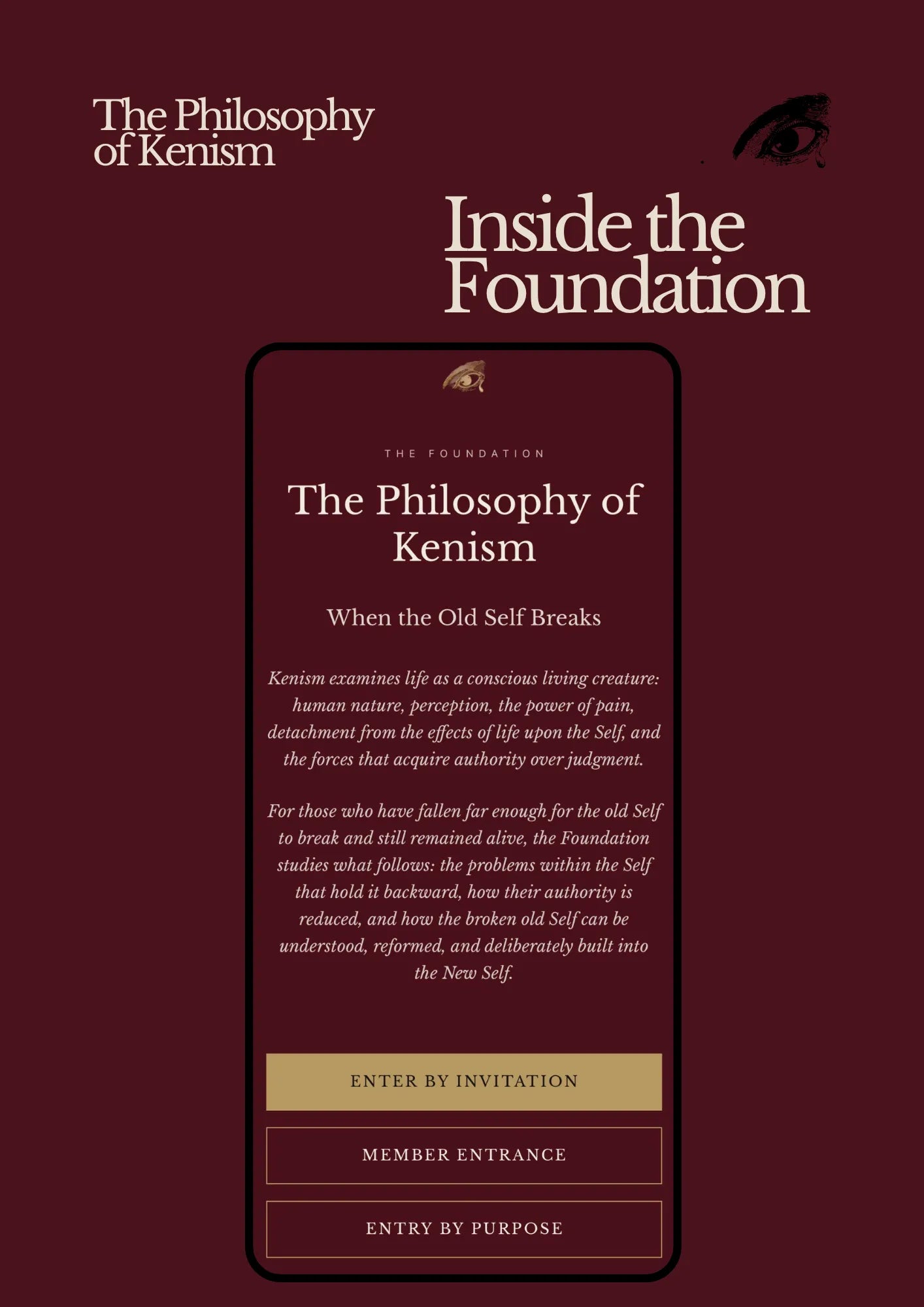 The Philosophy of Kenism: Membership by Admission