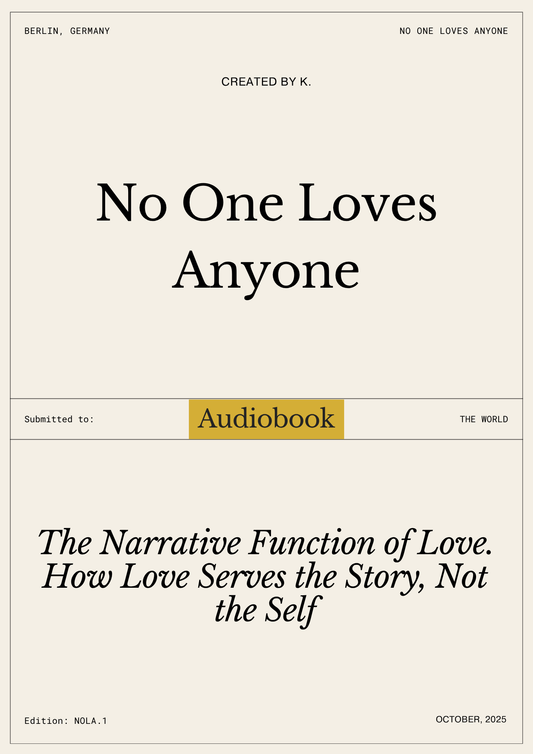 No One Loves Anyone - Audiobook