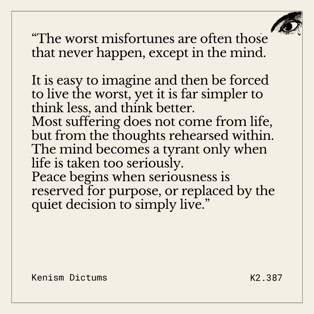 Dictum of K. - K2.387