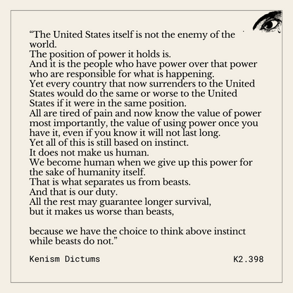 Dictum of K. - K2.398