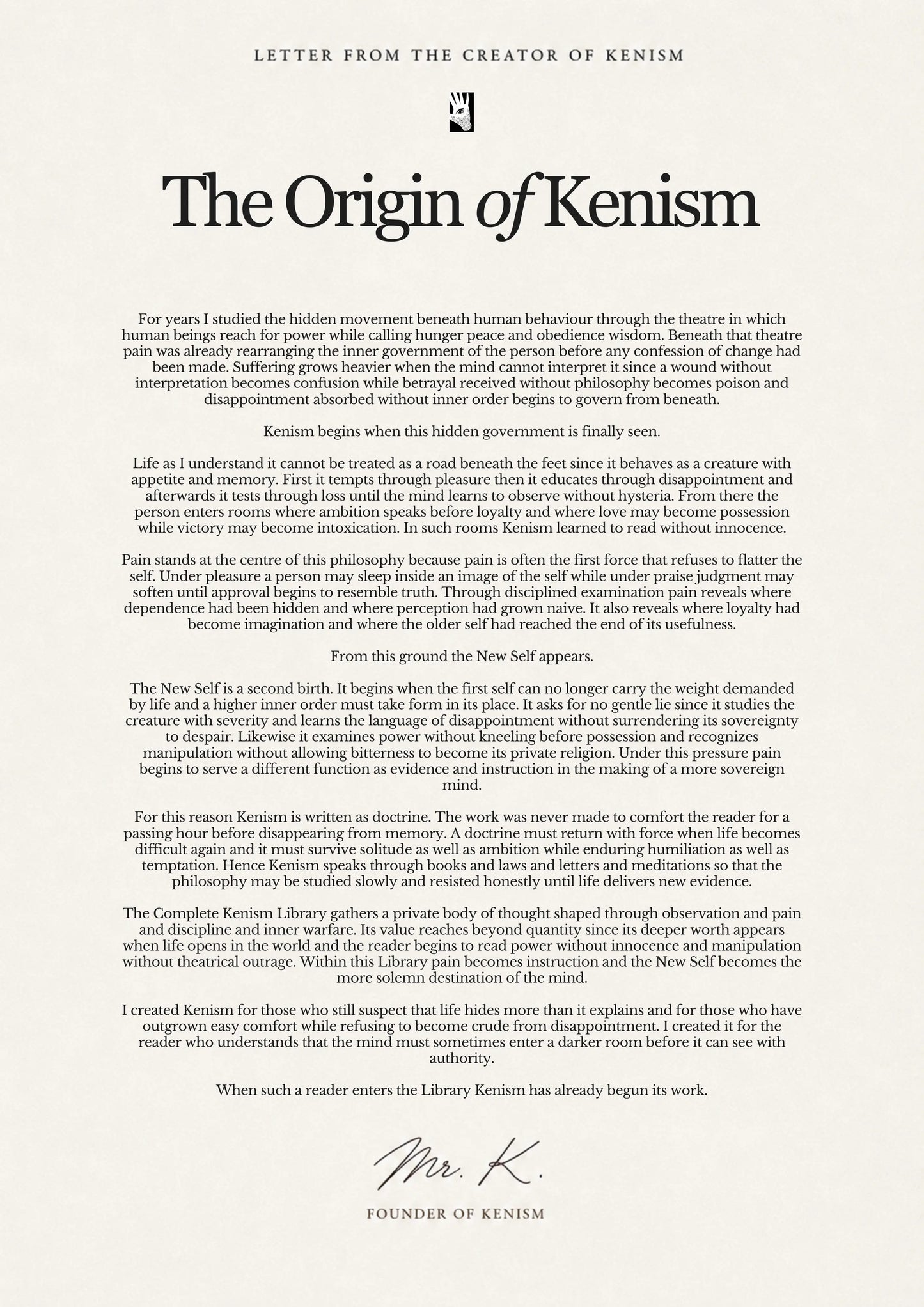 The Complete Kenism Library | The Secret Knowledge of a New Psycho-Philosophy for Power, Influence, Manipulation, and the Path to the New Self
