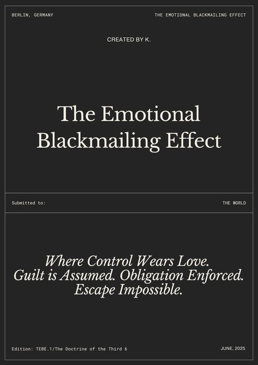 The Emotional Blackmailing Effect