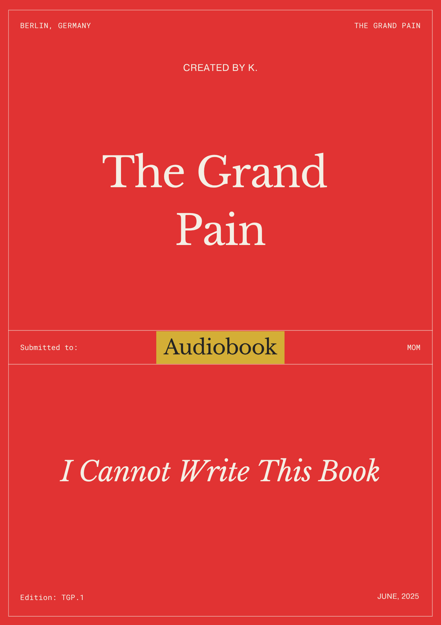 Audiobook The Grand Pain
