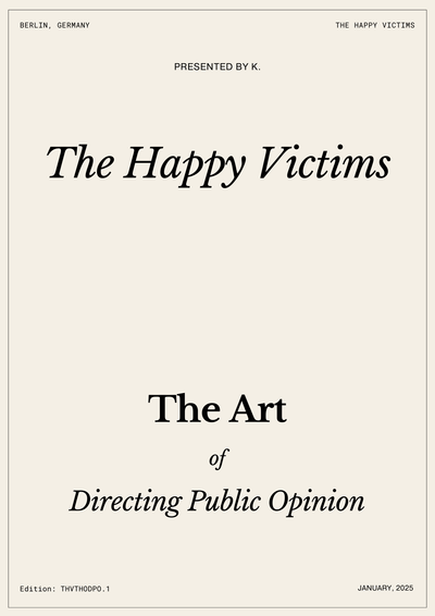 The Happy Victims - The Art of Directing Public Opinion