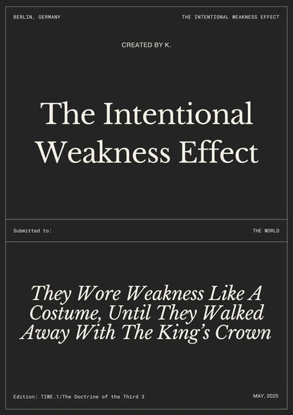 Audiobook The Intentional Weakness Effect