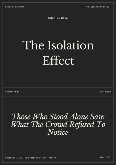 The Isolation Effect