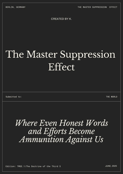 The Master Suppression Effect