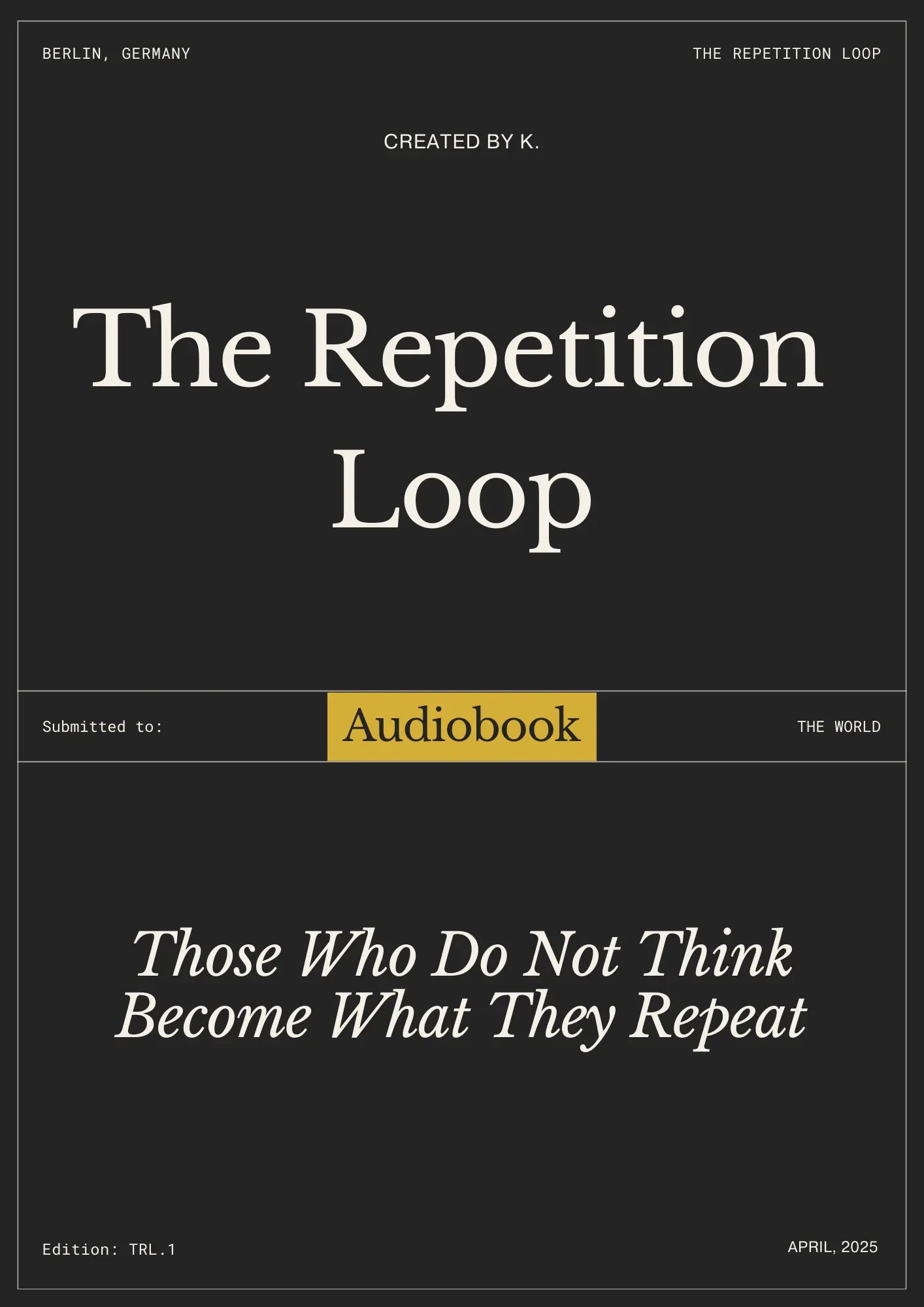 Audiobook The Repetition Loop