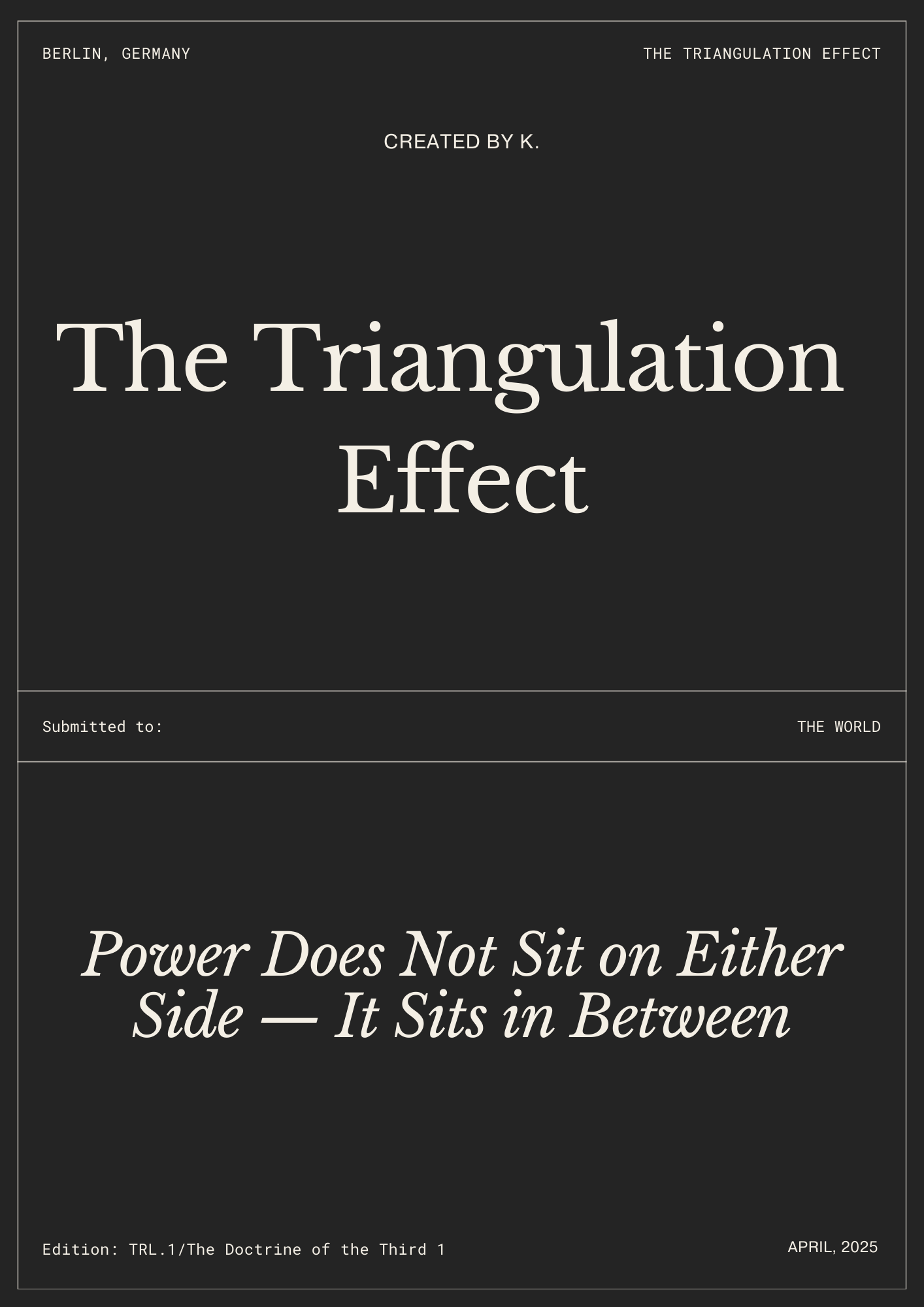 Audiobook The Triangulation Effect